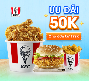 Phiếu giảm giá cho đơn hàng tại KFC Việt Nam